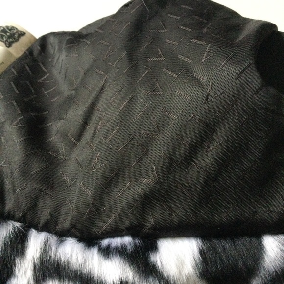LITA BY CIARA SAFARI PRINT FAUX FUR BUCKET HAT BLACK WHITE OS NWOT main image 7